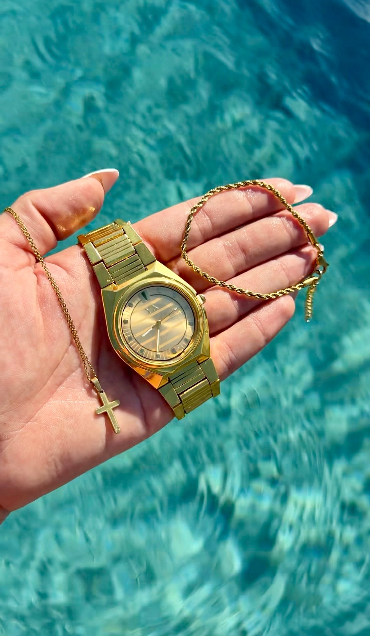 Set Premium Dorado - Reloj + Pulsera + Colgante Bellmona®