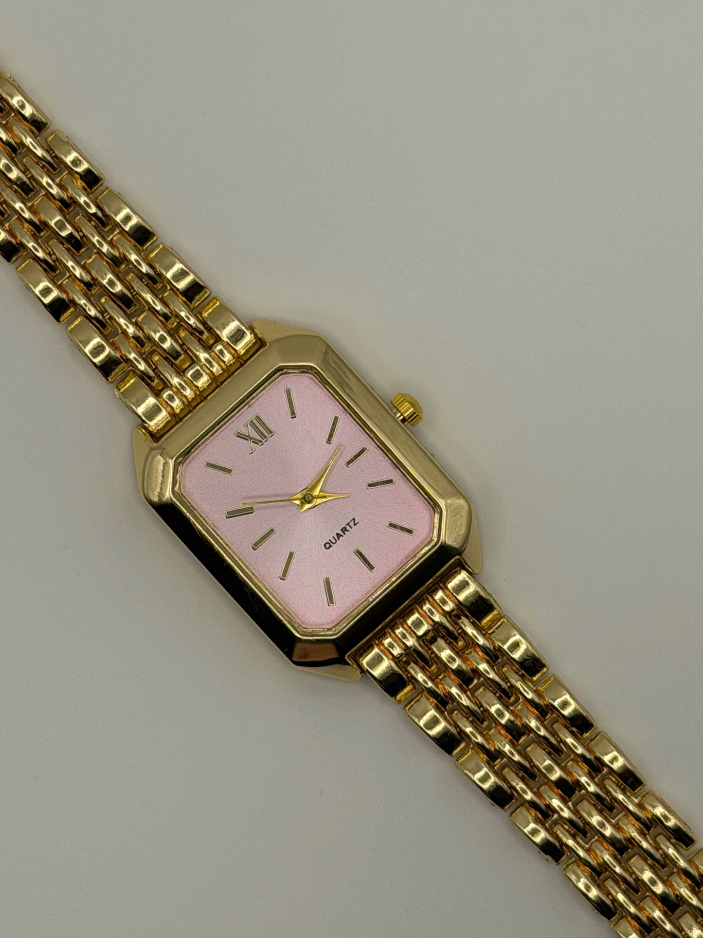 Reloj Dorado y Rosa Bellmona Petal