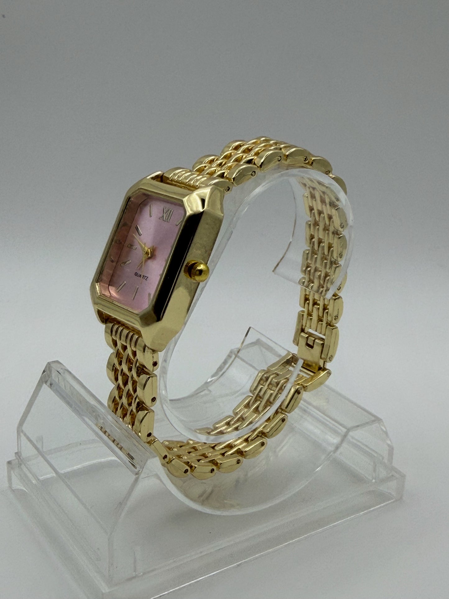 Reloj Dorado y Rosa Bellmona Petal