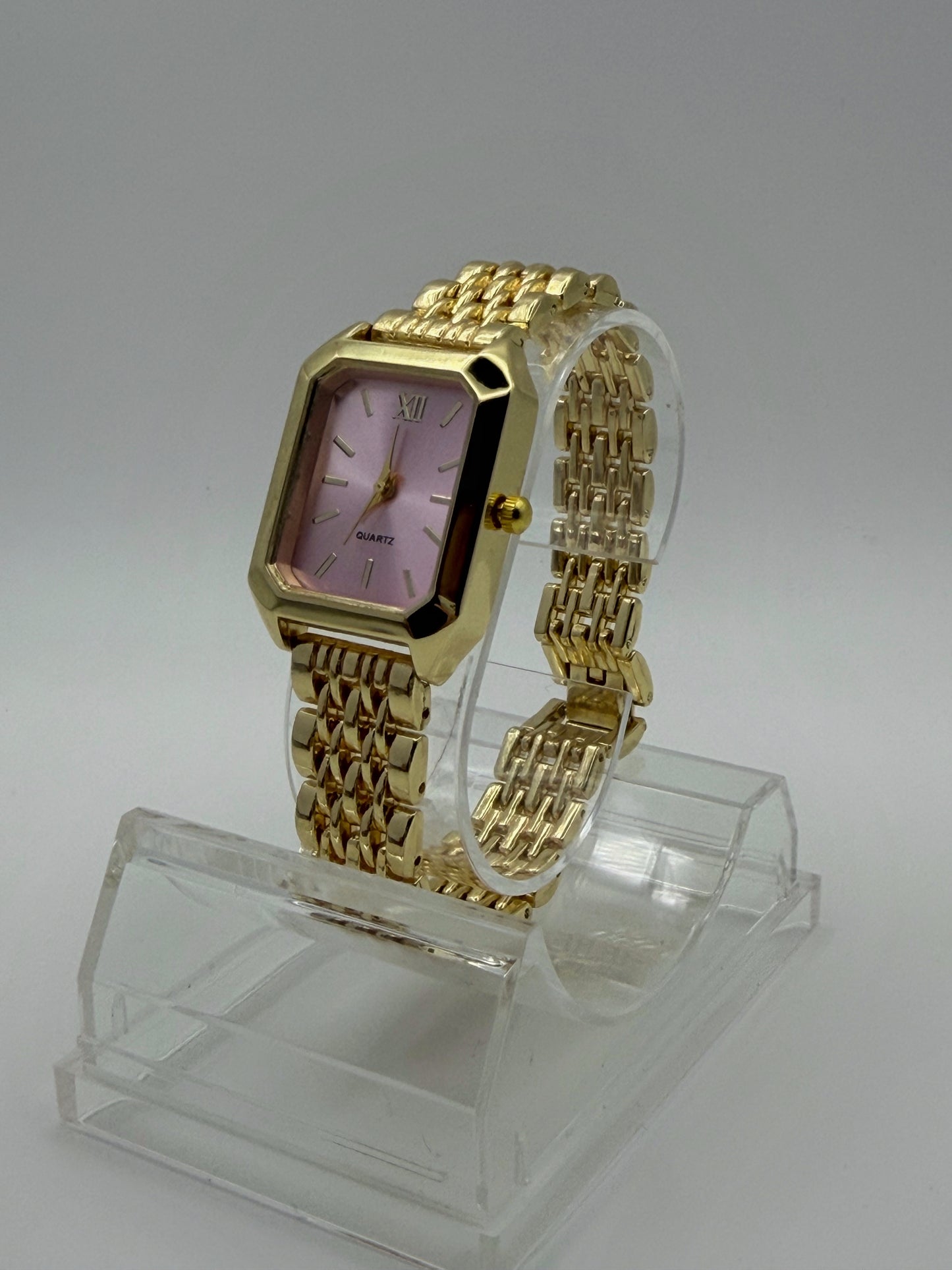 Reloj Dorado y Rosa Bellmona Petal